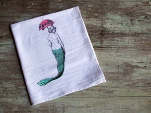 Mermaid Flour Sack Towel - discontinued