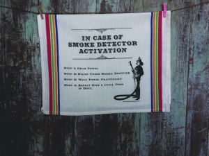 Smoke Detector Activation Tea Towel